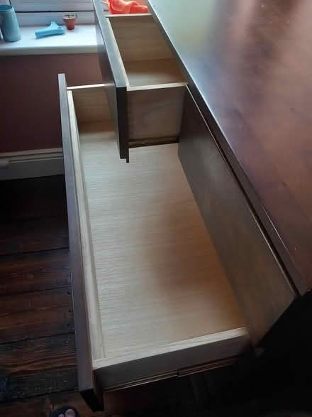 Photo of free Dark wood chest of drawers (Drumcondra) #2