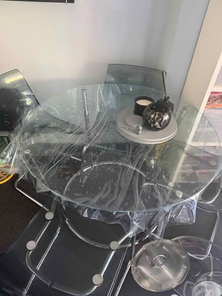 Photo of free dinning table with four chairs (Edmonton) #2
