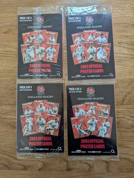 Photo of free England Rugby World Cup Poster Card (West Wickham, BR4) #1