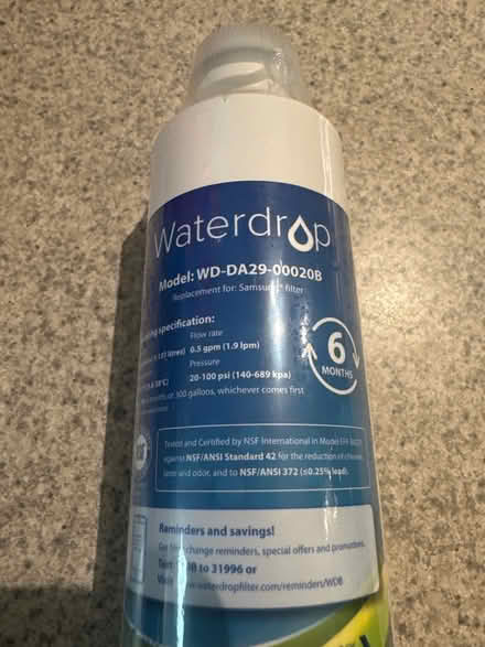Photo of free Refrigerator Filter (Romeoville) #1