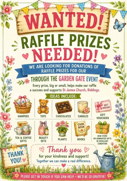 Photo of 🎁 WANTED – Raffle Prizes (Heanor DE75) #1