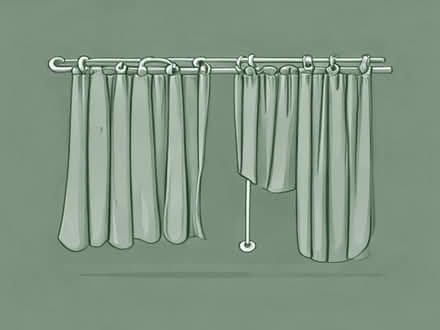 Photo of Metal curtain hooks and curtain rings (Kington HR5) #1