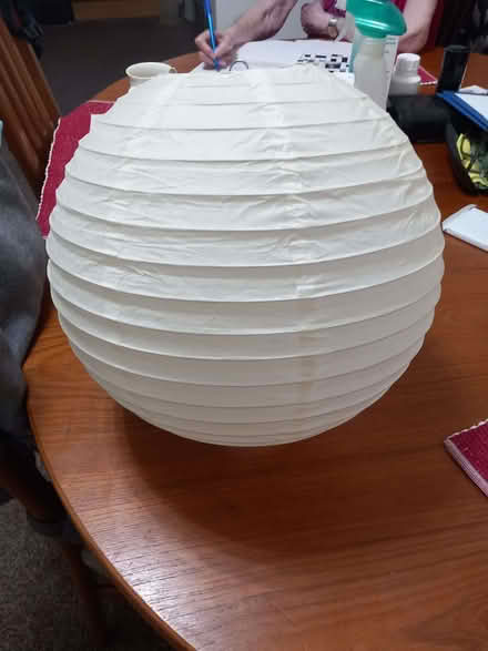 Photo of free Cream Paper Lantern lamp shade (South Bermondsey SE16) #1