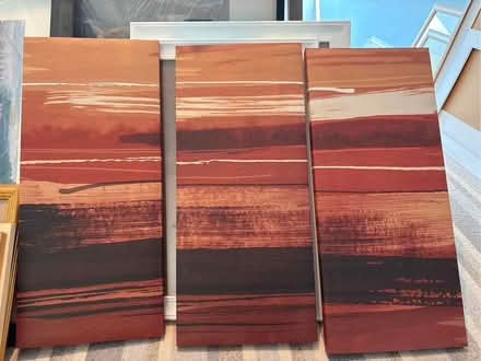 Photo of free 3 pictures/ wall art red theme (Northchurch HP4) #1
