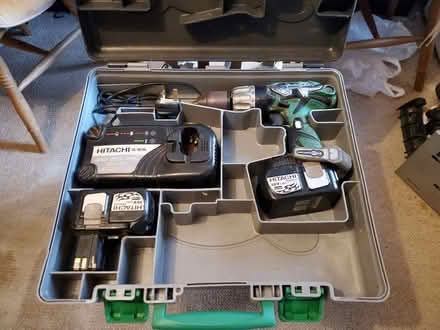 Photo of free Cordless Drill with two batteries, charger and case (Denny Bottom TN4) #1