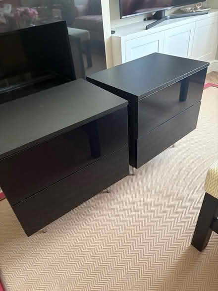 Photo of free Two black side chest of drawers (Teddington TW11) #2