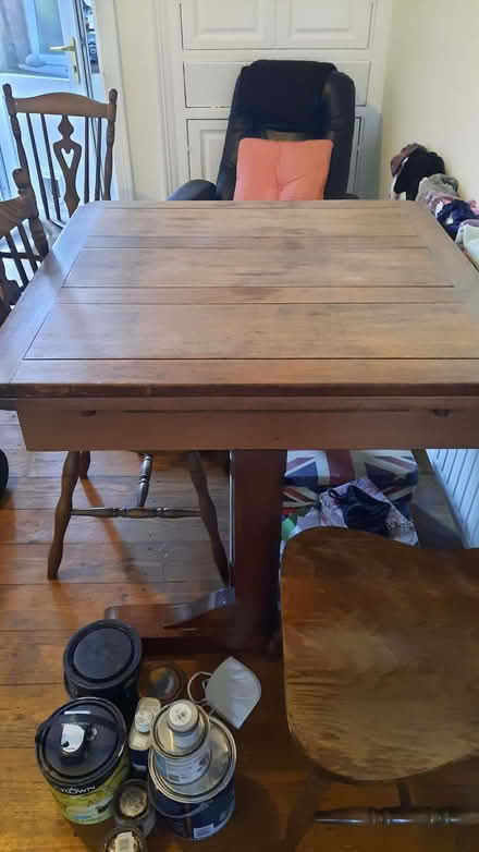 Photo of free An extendable wooden dining table and 4 chairs (Stirchley B30) #4