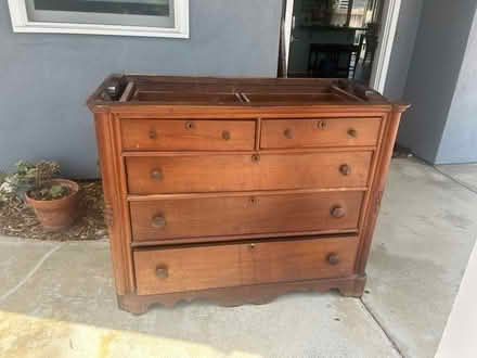 Photo of free Antique dresser with marble top (Carlsbad) #1