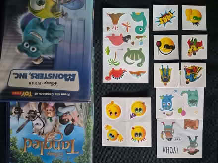 Photo of free Stationery Items, Kids Decal Tattoos + 2 DVDs (Balham SW17) #1
