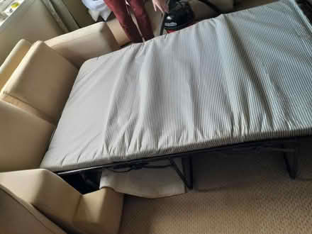 Photo of free Cream sofa bed (Brockworth) #2