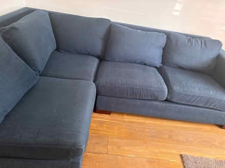 Photo of free Well loved blue corner sofa (Whitton TW2) #1