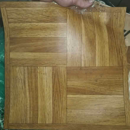 Photo of free 10 wood-look self-stick floor tiles (Hackney E8) #2
