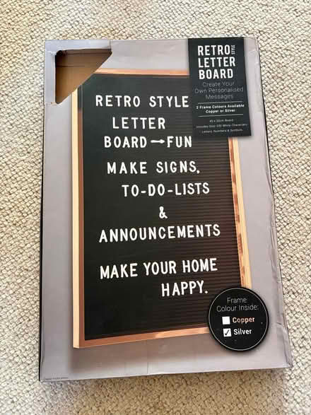 Photo of free Retro Letter Board (Whitley SN12) #1