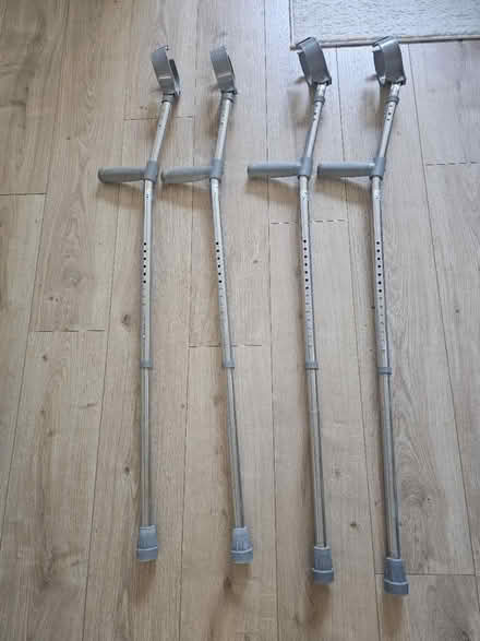Photo of free Two pairs of used Forearm Crutches (Grays RM20) #1