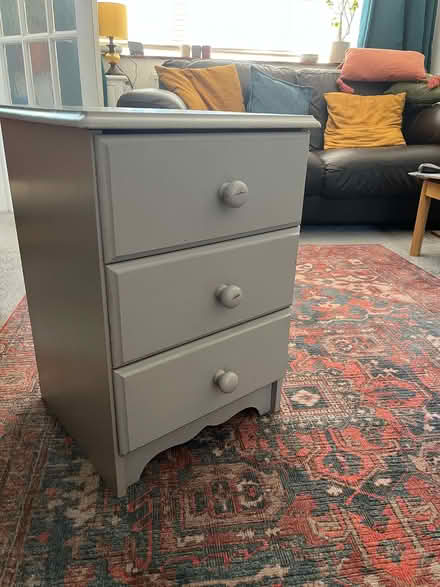 Photo of free Solid pine bedside chest of drawers (Kings Langley WD4) #3