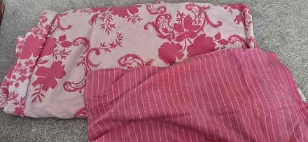 Photo of free Pink and white double duvet cover (Leicester LE2) #1