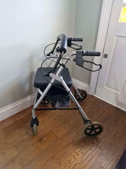 Photo of free Hardly used walker with brakes (Great Baddow CM2) #2