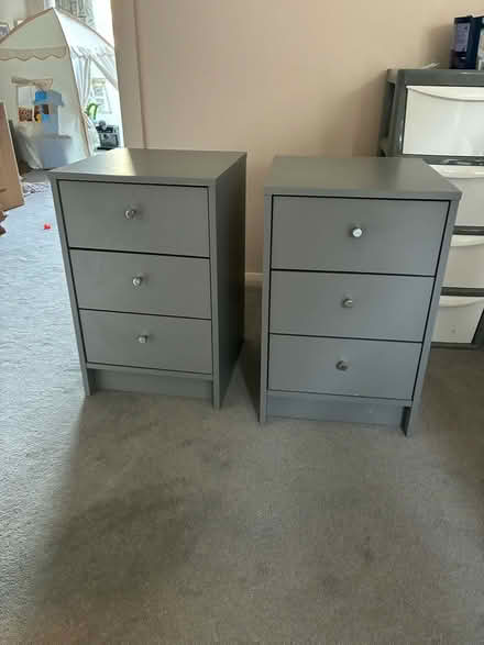 Photo of free 2 grey bedside tables (Braintree CM7) #1