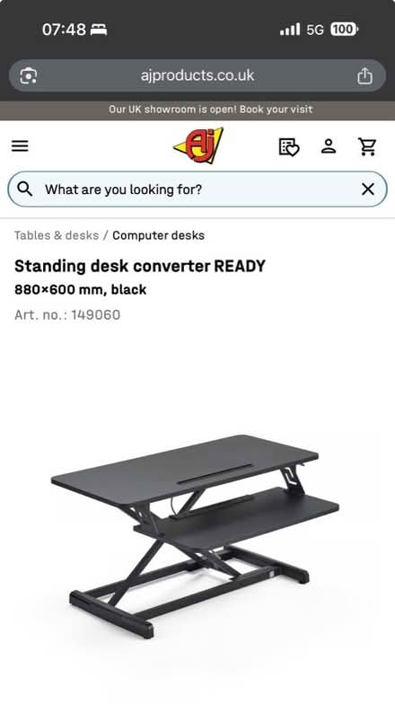 Photo of free standing desk platform (Ashburton CR0) #4