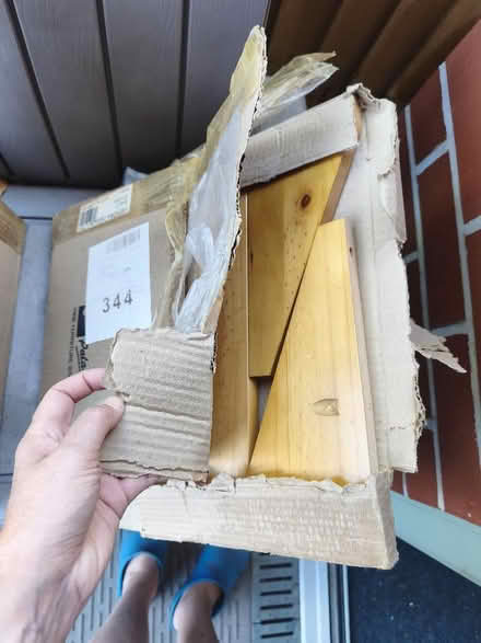 Photo of free 3 pine shelves, brand new, 2 have brackets to match (Presteigne LD8) #3