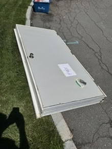 Photo of free metal clad exterior door (11 Gavin Circle, Stoneham) #1