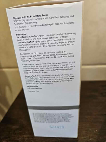 Photo of free Exfoliating Toner (Kendal LA9) #3