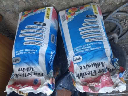 Photo of free Mapei Flexible and Fast set adhesive. (Leominster HR6) #1