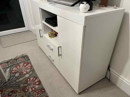 Photo of free White TV stand (SO50 5ND) #2