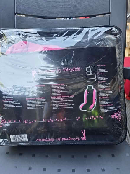 Photo of free Pink and black car seat cover (Streatham Vale SW16) #3