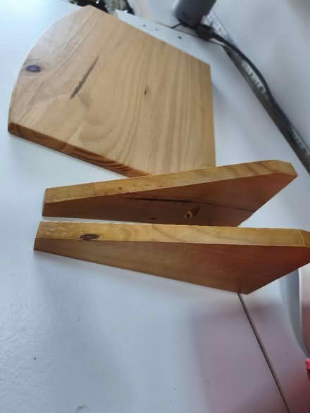 Photo of free 3 pine shelves, brand new, 2 have brackets to match (Presteigne LD8) #4