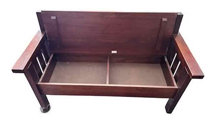 Photo of free wood bench with storage (cold spring village) #2