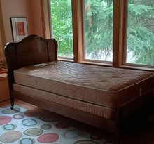Photo of free Twin bed frame and mattress (Vashon Cohousing, Bank Rd) #1