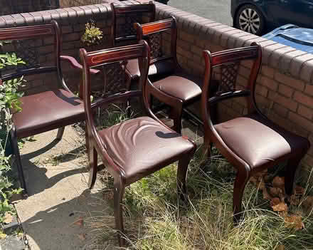Photo of free 5 Dining chairs (Selly oak Birmingham B29) #1