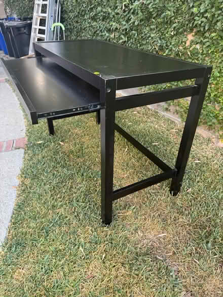 Photo of free wooden desk with keyboard tray (South Pasadena) #2