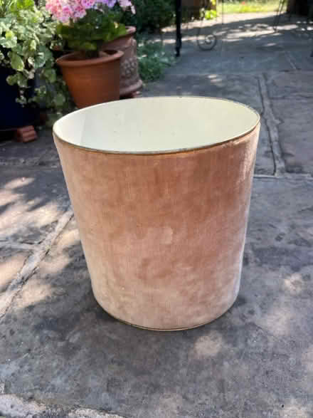 Photo of free Waste paper bin with velvet cover (Notting Dale W11) #3
