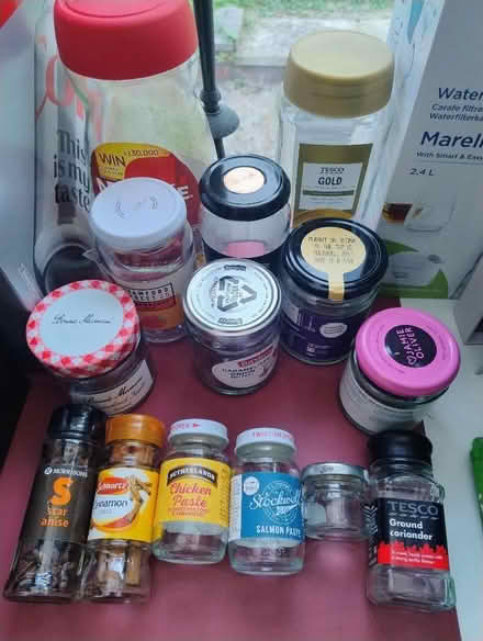 Photo of free 15 empty glass jars with lids (Winyates West B98) #1