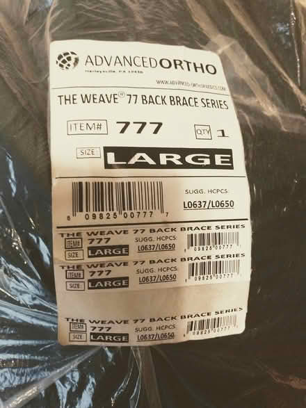 Photo of free New Back Brace (Brooklyn, Midwood) #2