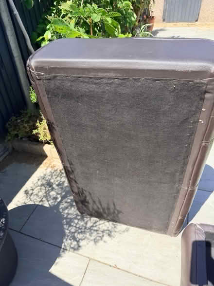 Photo of free Leather footstool (Far Bletchley MK3) #3