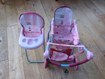 Photo of free dolls pram and highchair (Holt Park LS16) #1