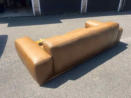 Photo of free Big leather sofa (E11 3sg) #3