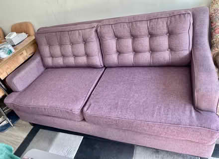 Photo of free 2 - Seater Purple Sofa (Hayes UB3) #1