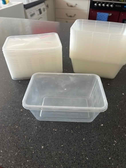 Photo of free 30 small plastic storage boxes with lids. (Farnborough BR6) #1