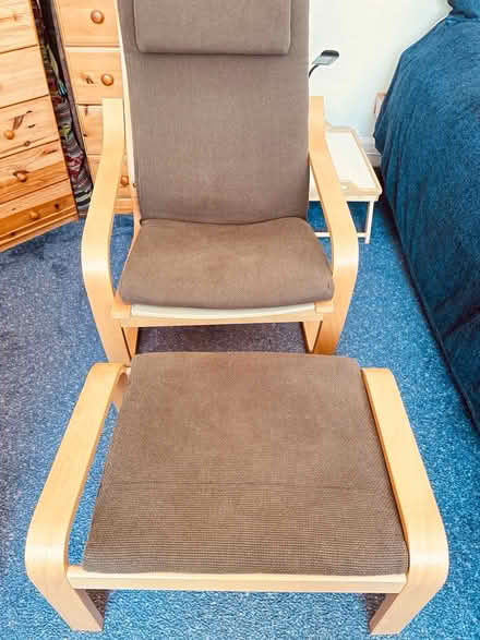 Photo of free Chair & Footstool (Fetcham) #1