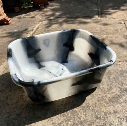 Photo of free Washing up bowl - marble effect (Notting Dale W11) #1