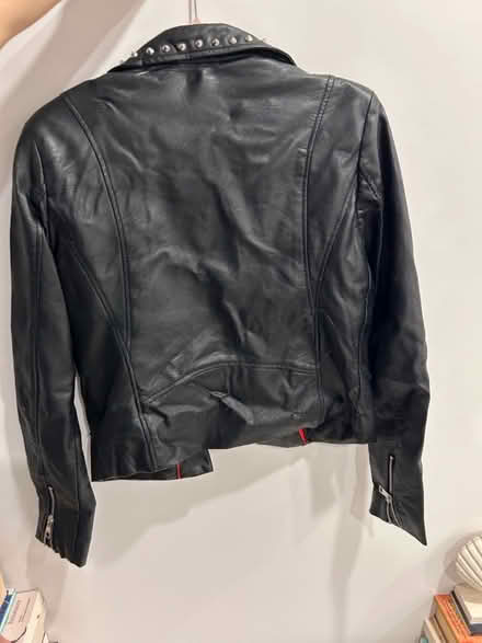 Photo of free Black leather studded jacket M (Near mount pleasant station) #4