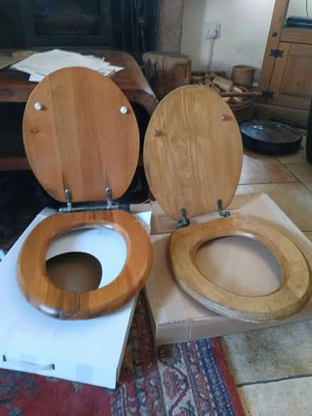 Photo of free 2 wooden toilet seats (Cromford, DE4) #1