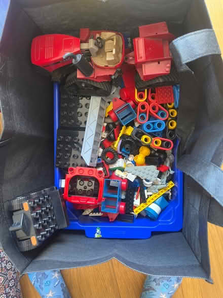 Photo of free Mixed box of Lego and few bits of duplo (Baslow DE45) #1