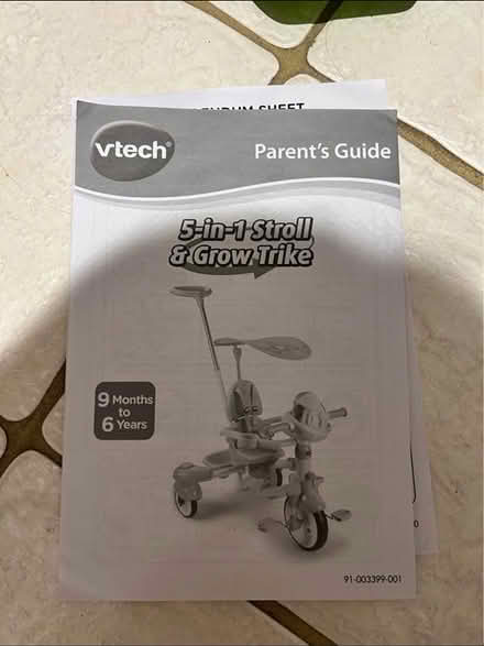 Photo of free Vtech 5-in-1 Stroll & Grow Trike (Gerrards cross SL9) #3