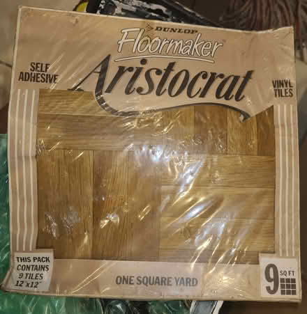 Photo of free 10 wood-look self-stick floor tiles (Hackney E8) #1