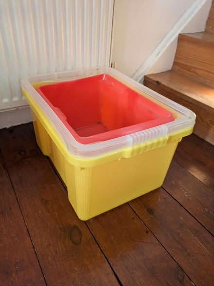 Photo of free 3 plastic storage crates (Brighton BN2) #1